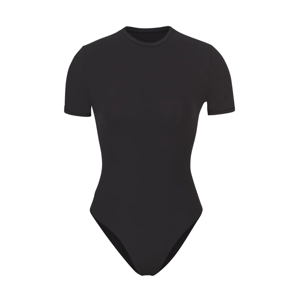 Skims Fits Everybody T-Shirt Bodysuit | Onyx